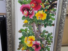 목단표구액자21